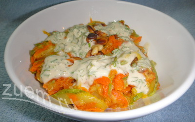 САЛАТ ИЗ КАБАЧКОВ ПОД ТХИНОЙ