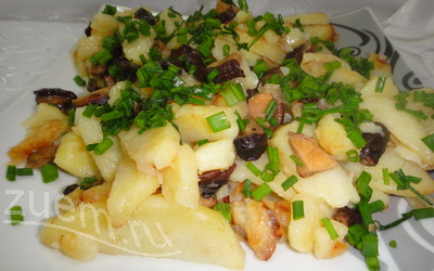ЖАРЕНАЯ КАРТОШКА С ГРИБАМИ ШИИТАКИ