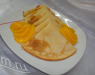 БЛИНЧИКИ СЛИВОЧНЫЕ С ПЕРСИКАМИ