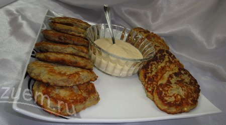 ЛЕПЕШКИ ИЗ БАКЛАЖАНОВ С ТХИНОЙ